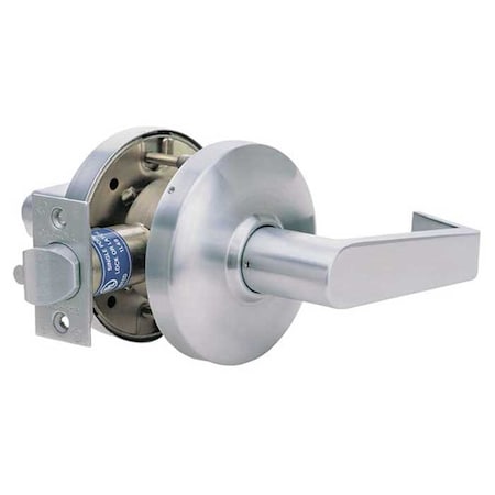 Cal-Royal Grade 1 Cylindrical Lock, 30-Passage, GN-Lever, Round Rose, Satin Chrome, 2-3/4 Inch Backset GN30-26D